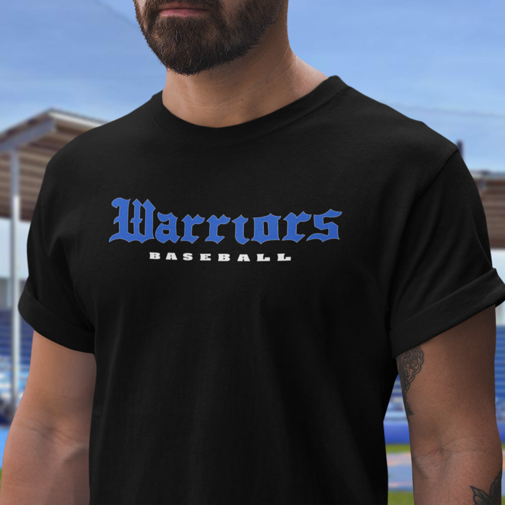 Warriors Baseball Black Shirt