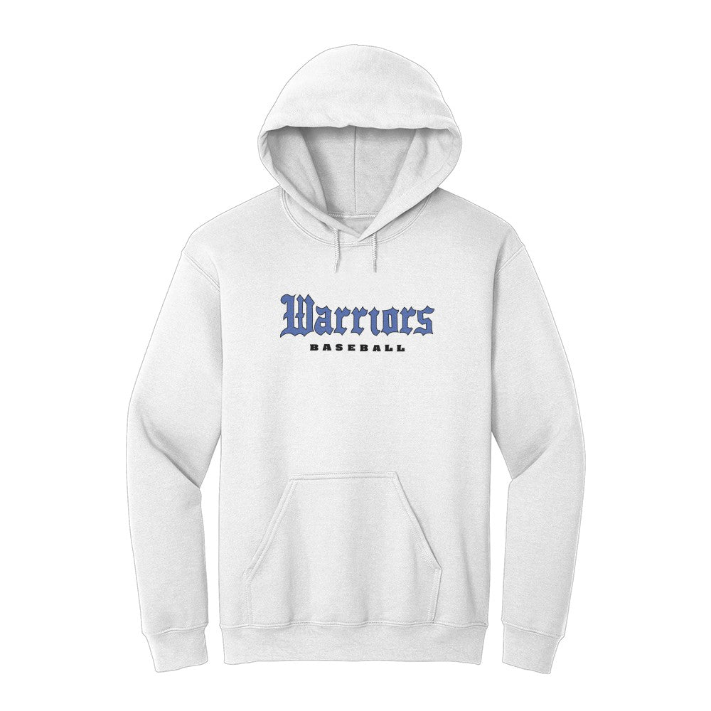 Warriors Baseball White Hoodie